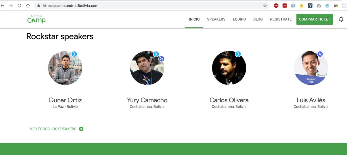 carlos_olivera's tweet photo. Falta muy poco para el Android Camp 2018, privilegiado por compartir el escenario nuevamente con capos como: @camachoyury, @luixaviles, entre muchos otros.
Nos vemos el siguiente fin de semana en el #AndroidCampBo https://t.co/Cn1iy7pX4k