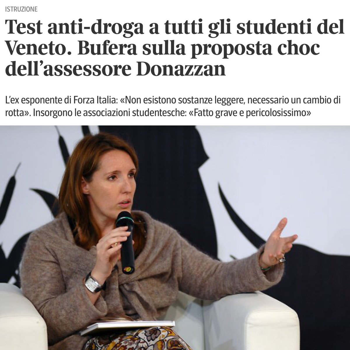 DonazzanElena's tweet photo. Non esiste #drogaleggera, perché anche la #cannabis venduta legalmente nei #growshop altro non è che un’#anticamera alle sostanze pesanti.
L’aumento consumi di #stupefacenti tra gli #studenti mi ha spinta a lanciare questa #proposta: https://t.co/rqnXj4tvex.
Voi cosa ne pensate? https://t.co/o9zGrJaGnI