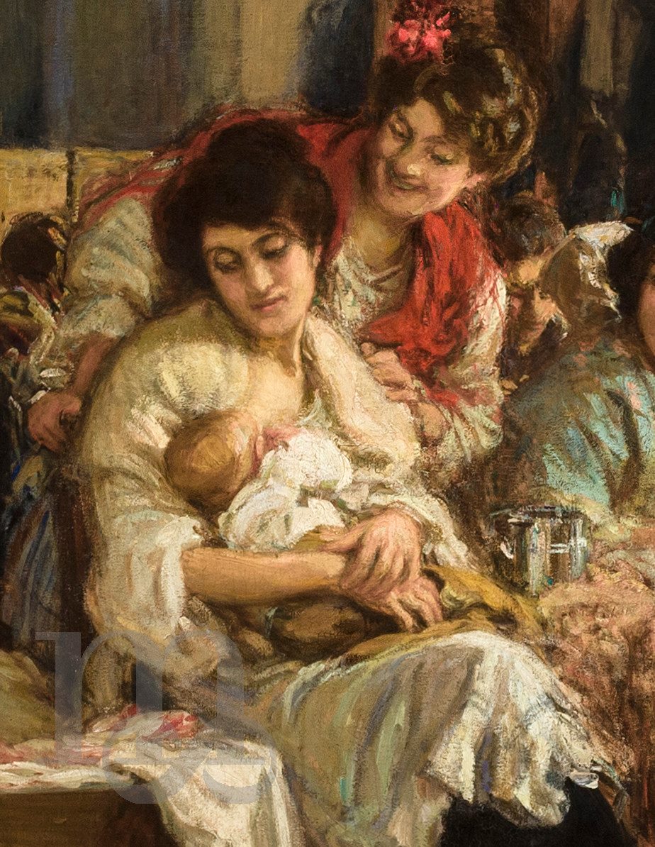 Sevilla Insólita on Twitter: "Detalle del cuadro "Las Cigarreras" (1915), de Gonzalo Bilbao Martínez.… "