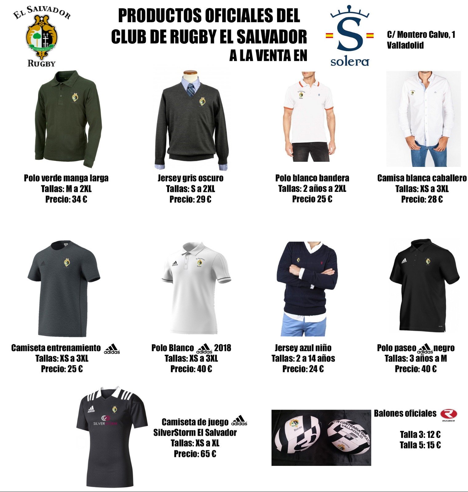 Club de Rugby El Salvador on X Esta Navidad regala los Productos Oficiales del Club de Rugby El Salvador Hazte con ellos en la tienda de Solera en C Montero Calvo n 1