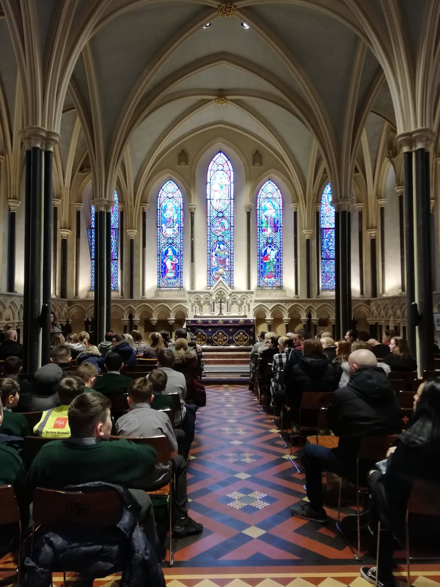 Franner6thclass's tweet photo. A beautiful setting today in St. Patrick's Cathedral for our school Christmas concert and play. The boys were as wonderful performing as the back drop was. Very proud ! #franner https://t.co/5CYTJCI59v