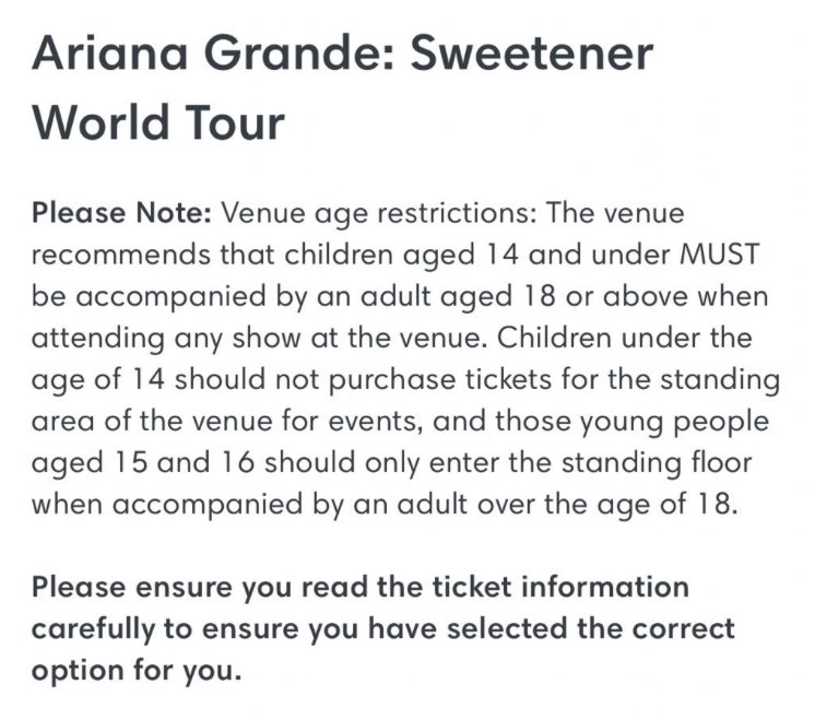 Grande Tour News On Twitter Age Restriction Information