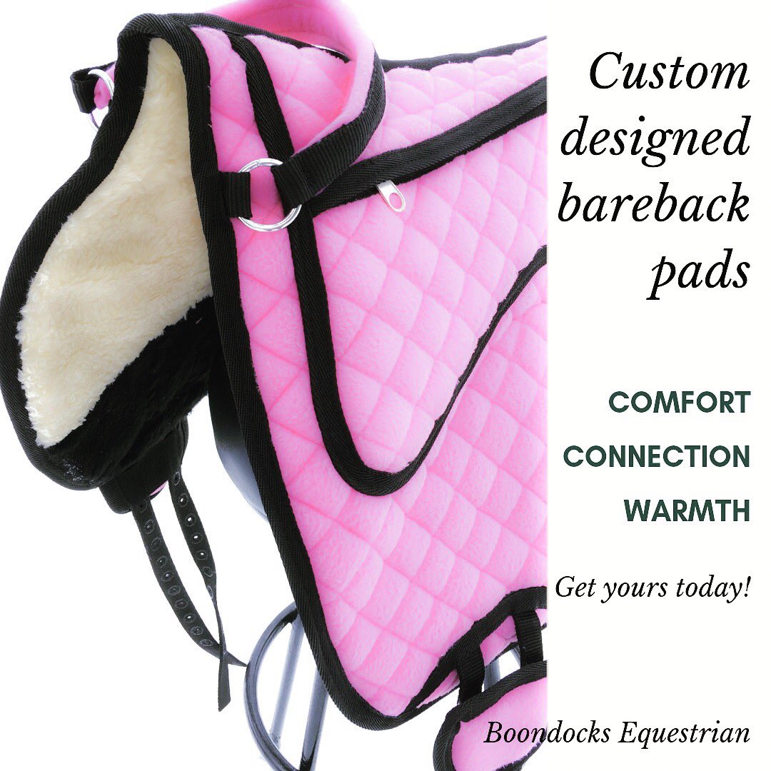 We still have a couple of pink #barebackpads still in stock for last minute #Christmasshopping! 🎄🎁