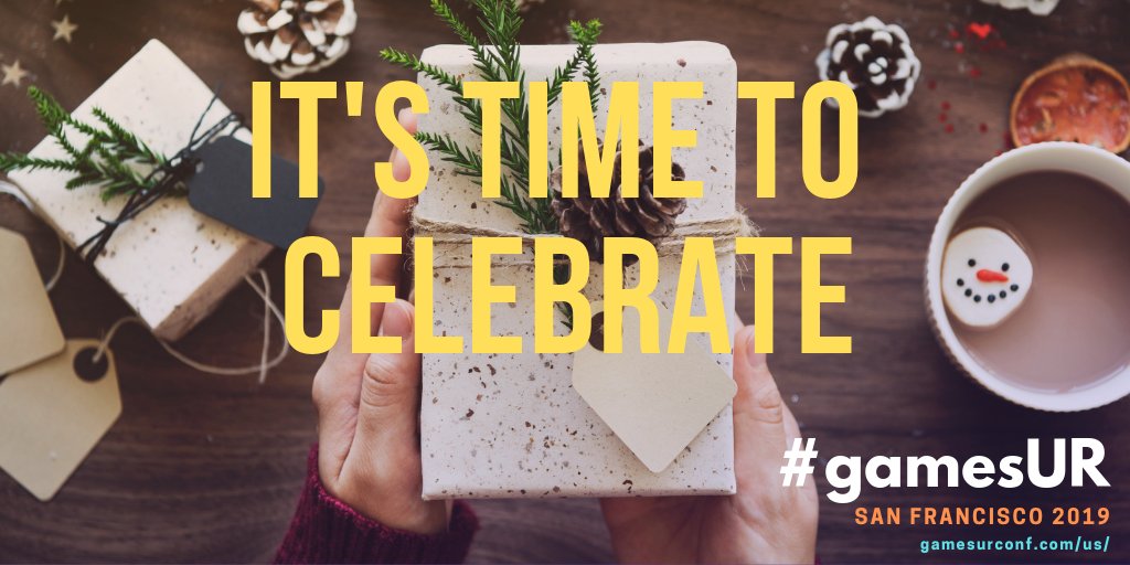 GamesUR's tweet image. Happy Holidays, everyone! Tis the giving season, so have you considered sponsoring the #gamesUR US Summit? Please contact Ashley at @GamerGrrl or fundraising@gamesurconf.com