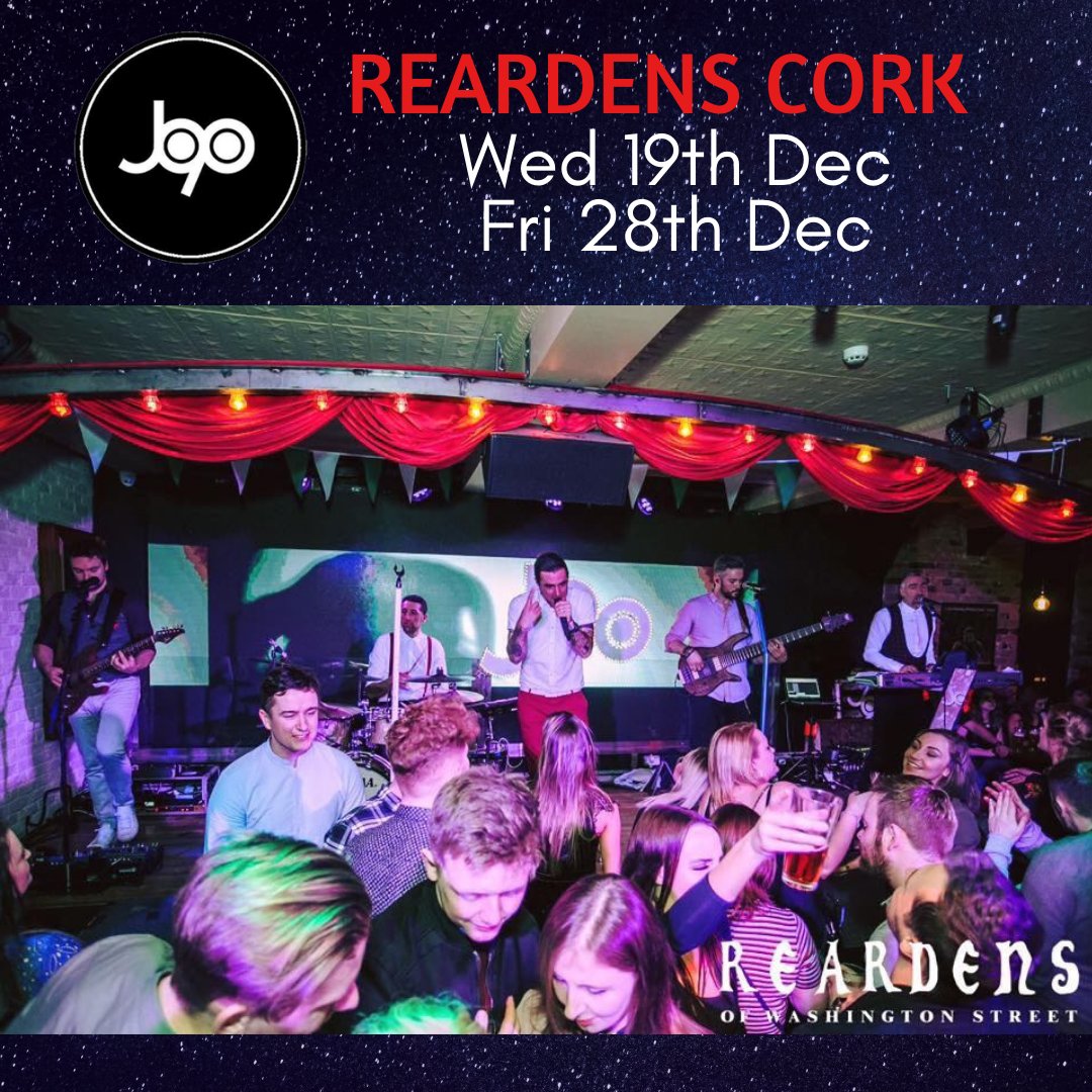 CherrypickEnts's tweet photo. Head to @Reardenscork this Wednesday 19th December and on the next Friday 28th December! Jam with @j90music  #j90music #reardens https://t.co/077vQwd9jF