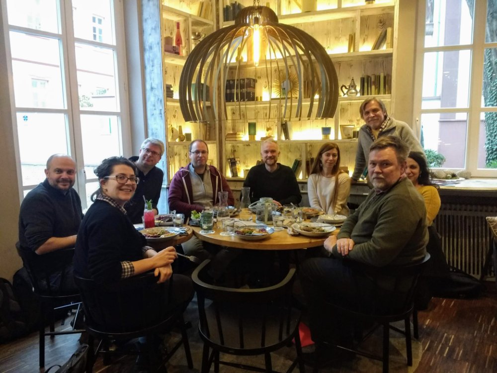 @kgeographer@bsky.social 🇺🇦🏴☠️ (@kgeographer) on Twitter photo The @Pelagiosproject core team and committee members like <a href="/gimenadelr/">Gimena del Rio Riande</a>, <a href="/JohanAhlfeldt/">Johan Åhlfeldt</a>, Wolfgang Schmidle and myself, hard at work over coffee in Mainz. The @Pelagiosproject core team and committee members like <a href="/gimenadelr/">Gimena del Rio Riande</a>, <a href="/JohanAhlfeldt/">Johan Åhlfeldt</a>, Wolfgang Schmidle and myself, hard at work over coffee in Mainz.