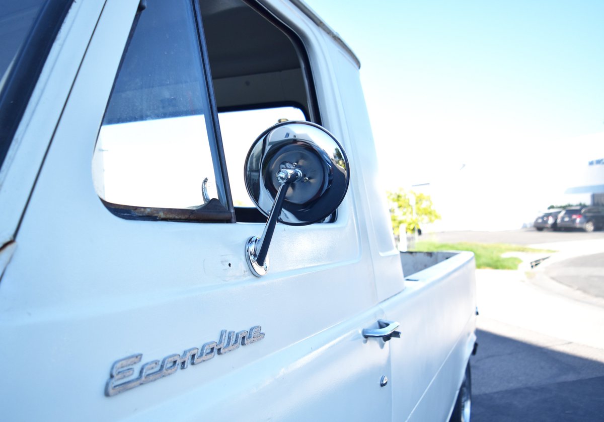 Thank you to Mitch R. from Long Beach for stopping by with his 1964 #FordEconoline! He took part in our Product Fitment Program and was fitted with a new 6-inch round chrome mirror. Stay tuned for more test fitment photos and videos!