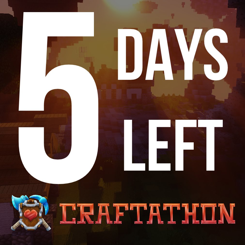 Craftathon2018's tweet photo. Only 5 days left! 🎵 It's the final countdown 🎵 https://t.co/xSTYRIeHFV