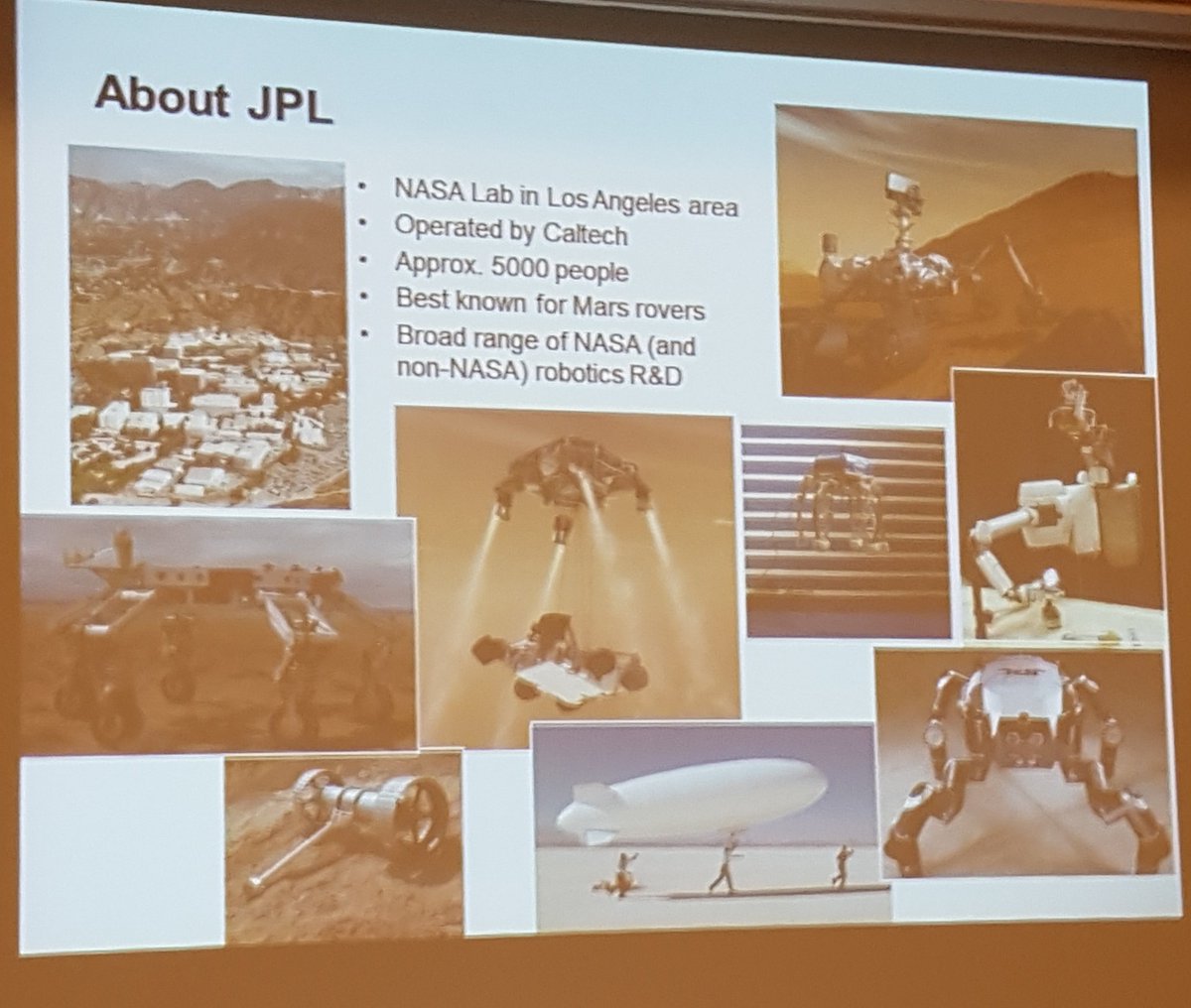 EscvEsci's tweet photo. Very interesting conference of Michael Wolf PhD about "Applied Research in multi-Robots and @NASAJPL (Jet propulsion Laboratory) at @ArtsetMetiers_ Lille https://t.co/7B65nRjUBG