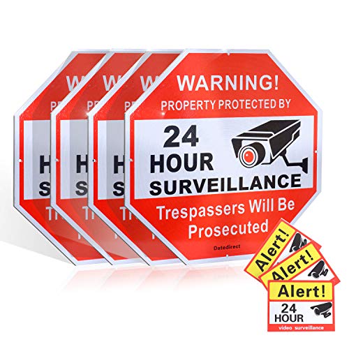 AngelaW93480252's tweet image. #securitysigns DateDirect Security Signs Video Surveillance Sign Reflective Warning 24 Hour Surveillance with 3 Stickers No Trespassing Metal Warning Aluminum Octagon 12″x12″ Rust Free for Home Business(4-Pack) dlvr.it/QtpFMy