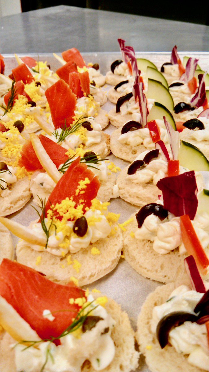 RobertJEvents's tweet photo. We are in full swing this holiday season! Here are a few delicious snapshots...Whole Poached Salmon, Edible Chocolate Cups with Silky Mousse &amp; Canapes
#Catering #holidayparties #tistheseason #hospitality #welovewhatwedo #robertjevents #yum #neohio #howcanweserveyou https://t.co/XYrIGHzCaN