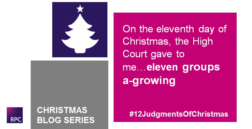RPCLegal's tweet photo. Our festive take on a year in #disputes continues as we take a look at the transformation and future of #grouplitigation in the UK https://t.co/Y1mWEAMY71 #12JudgmentsOfChristmas https://t.co/37EB2W5vjl