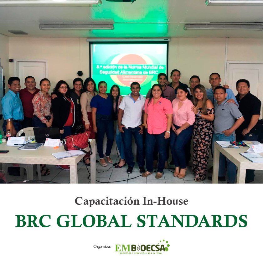 embioecsa's tweet photo. ¡Continuamos formando líderes!
En esta ocasión capacitamos a 17 líderes sobre la norma BRC Global Standards for Food Safety Issue 8 en la ciudad de Manta, dictado por la Ms.C. Leyla Solórzano Salazar.
#BRC_Standards #BRCacademy #BRCFood8 https://t.co/5SBC7vQwLo