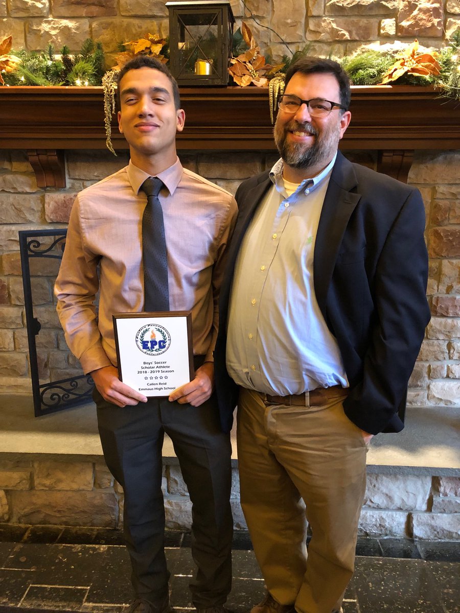 _EHSAthletics's tweet photo. Callen Reid and Coach Cari at the EPC Scholar Athlete event https://t.co/mpEPUrA61X