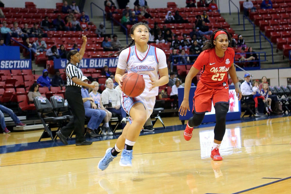 LATechWBB's tweet photo. ICYMI | Here are some shots from @LATechWBB win over Ole Miss Saturday. Techsters posted second straight W over SEC foe! #EverLoyalBe #giveyOURbest https://t.co/hFVOqbMlCz