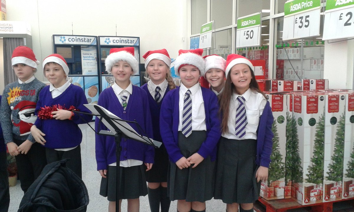 <a href="/bm_liverpool/">Bishop Martin CE Primary School</a> Yr5 choir members bringing joy to everyone <a href="/AsdaHuntsCross/">Asda Hunts Cross Community</a> this morning #fundraising for <a href="/EncontrocomDeus/">Encontro com Deus</a> #WeWishYouAMerryChristmas