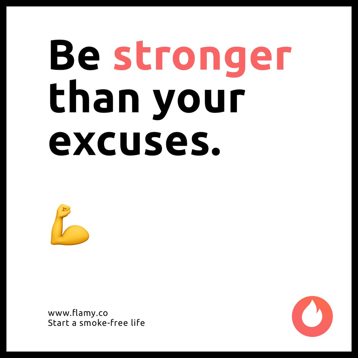Believe in yourself! Start a smokefree life with the Flamy app. Now available in the Android store. play.google.com/store/apps/det… #smokefree #stopsmoking #strong #nonsmoker #app #AndroidDev