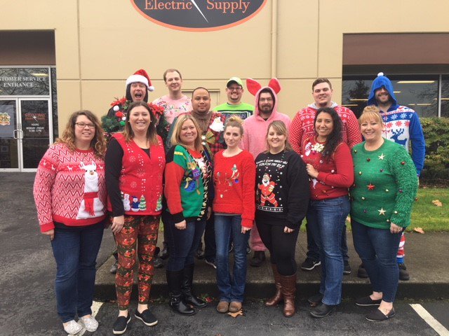 stonewayelect's tweet image. Displaying some of our best Christmas spirit with some of our "more questionable" apparel. 🎄 #UglySweaterParty