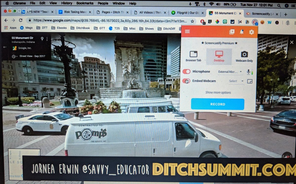 jlay02's tweet image. Appsmash @googlemaps with other apps.  Drag yellow guy into the map to see street view.  Use @Screencastify to record screen as they take a walking tour. Upload the videos to @Flipgrid &amp;amp; ss can view each other&apos;s videos. @Savvy_Educator @DitchThatTxtbk #DitchSummit #flipgridfever