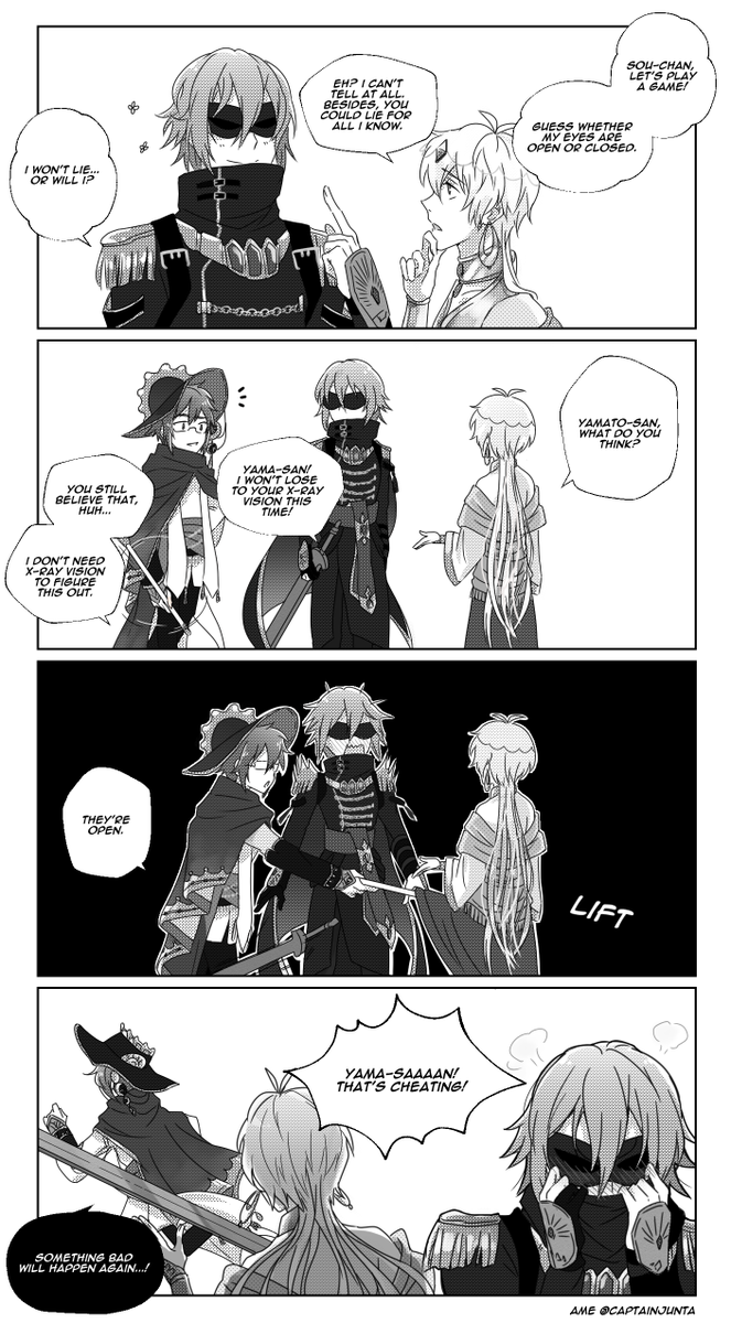 [hoshi meguri] #IDOLiSH7 
yamato got so into his role he can predict the future 