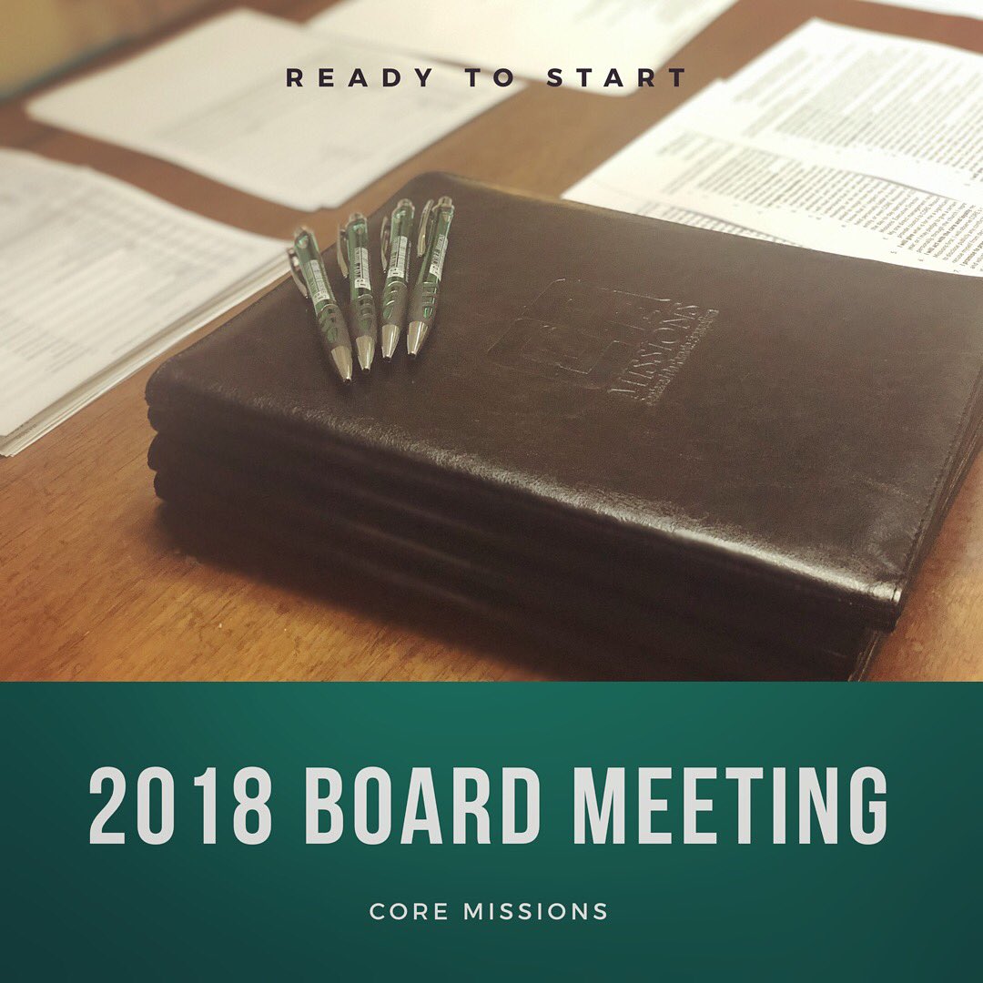 CORE_Missions's tweet photo. Our 2018 Board Meeting is just now getting underway. It’s been a great year at CORE and we are looking forward to how God is going to work in 2019!! #CORE #missions #goodbye2018 #hello2019 #coremissions https://t.co/X2r3Le6njs