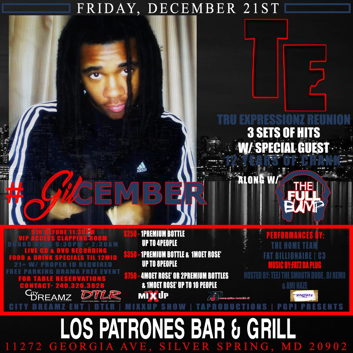 TruExpressionz's tweet photo. This Friday, December 21, 2018 “The Uptown Homecoming” Part 2 | music by: Fatz theplug.  Hosted by: teej smooth , DJ remi &amp; Ami Haze | Tru Expressionz 3 sets along w/ The Full Bump | tables $250 contact 240.326.3828 &amp; #StayTru🤞🏽 #gilcember #sagittariusseason #crank #reunion https://t.co/SYMzvJdIVc