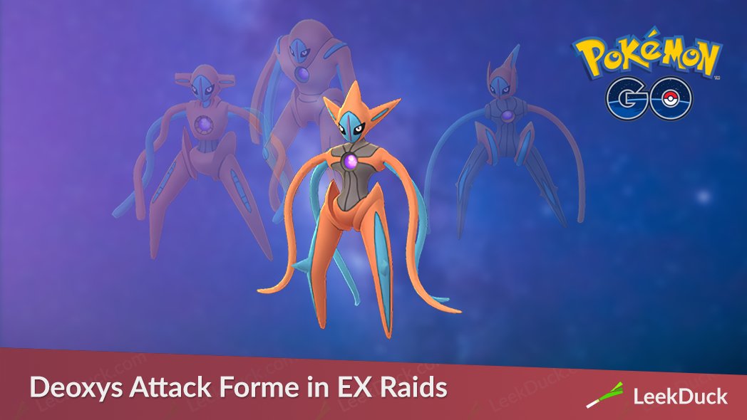 The next EX Raid Boss will be Deoxys in 