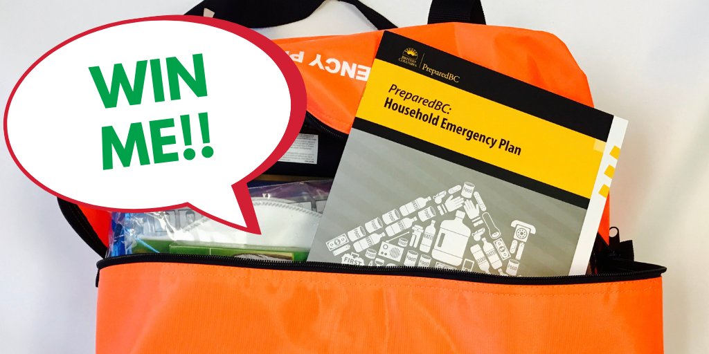 PreparedBC's tweet photo. Today at 5PM is the deadline to DM us your answers for our #PreparednessTrivia giveaway! So exciting! https://t.co/kvc3JSKZQs