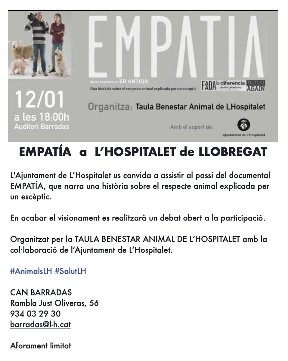 ProgatCatalunya's tweet photo. EMPATÍA de #FAADA properament a #LH
#ProgatCatalunya https://t.co/Tm62J0n5Br