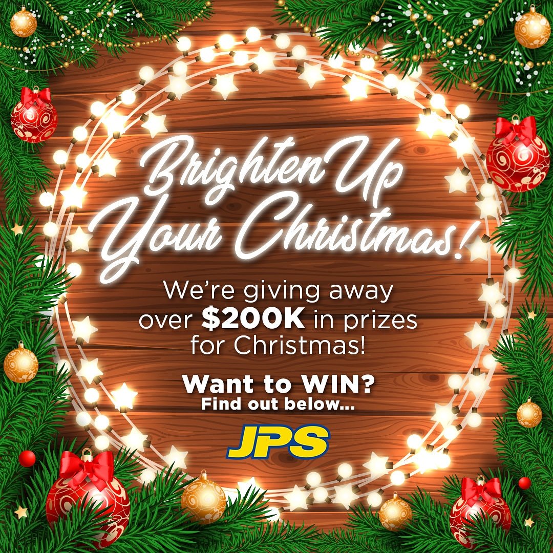 myJPSonline's tweet photo. What's Christmas Without Gifts?!
We're giving away over 200k in prizes this season! Gift certs from @hilofoodstores , @fontana_pharmacy , JPS evouchers &amp; @courts_jamaica !
Stay tuned to find out how. Let your friends know they need to be a part of the JPS Online Family now! 🎄🎁 https://t.co/r5TWW6dl4F