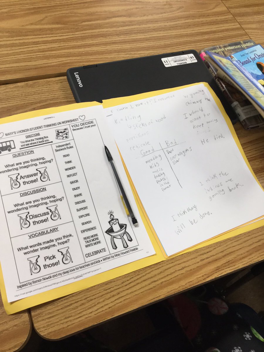 LebanonBoswell's tweet photo. Literature Discussions in 5th grade this afternoon - these kids are talking about how the newest event might change the trajectory of the story. @LebanonR3 @rdjennings3 @tkthompson4 @CarlaMobley @CognitiveCoachJ #R3reads #R3lovesliterature https://t.co/bGikocln95