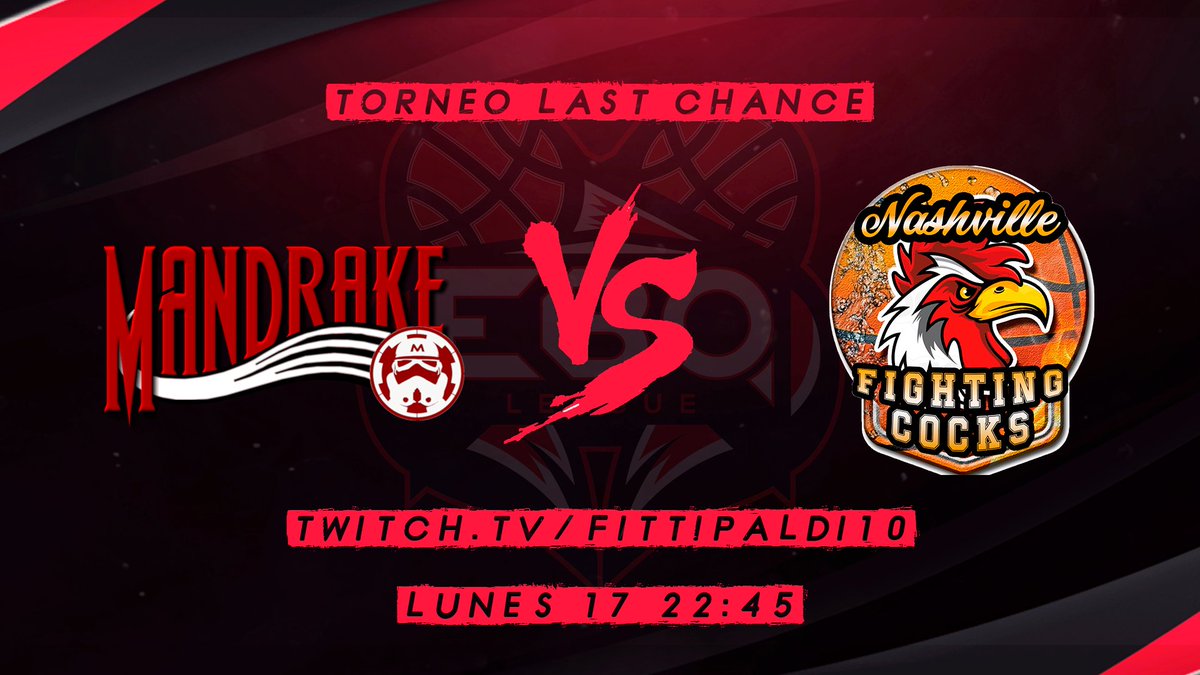 EBOleague's tweet photo. #TorneoLastChance

¡Cuartos de Final! 

⏰ 22:45 - @MDK_NBA2K vs @FightingCocks2K 

📺 https://t.co/wuZtMgSiSS
📺 https://t.co/nov8tlPf3P

#ProAmEspaña  #EBOLeague https://t.co/GfFe20vWuN