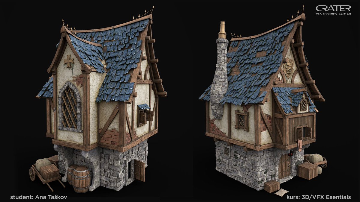 The work of Ana Taskov is one of the most interesting works from our 3D/VFX Essentials course. Ana has mastered the #Maya program. :)
After the course, Ana continued to practice at Crater Studio as intern.