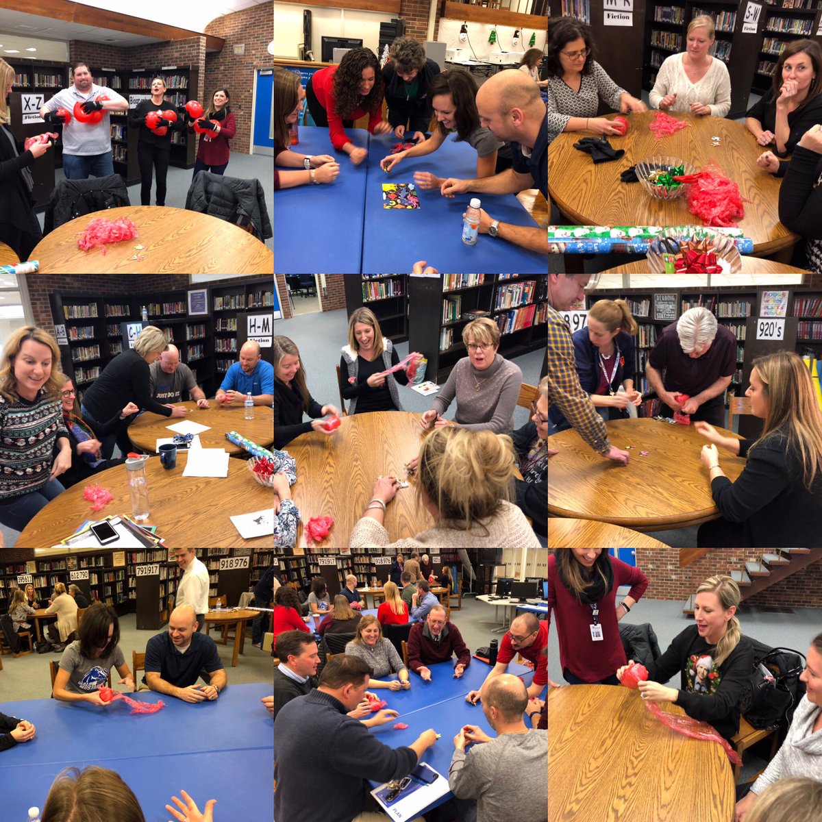 CliffSnitgen's tweet photo. The entire staff gets into the holiday spirit and remembers the importance of collaboration, fun and inclusive intentions in the classroom!  @uticaschools #malowpride https://t.co/a9qk9LoZx8