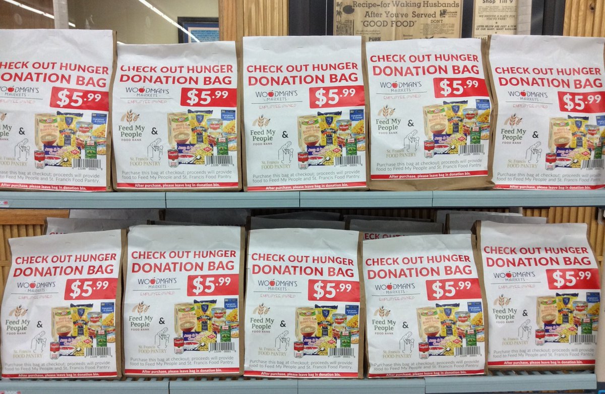 There’s still time to purchase a Check Out Hunger Donation Bag that will help provide much needed food to hungry families in the area through The St. Francis Food Pantry and Feed My People Food Bank. 

$5.99 at any register in the store. 

Thank you for your kindness this season.