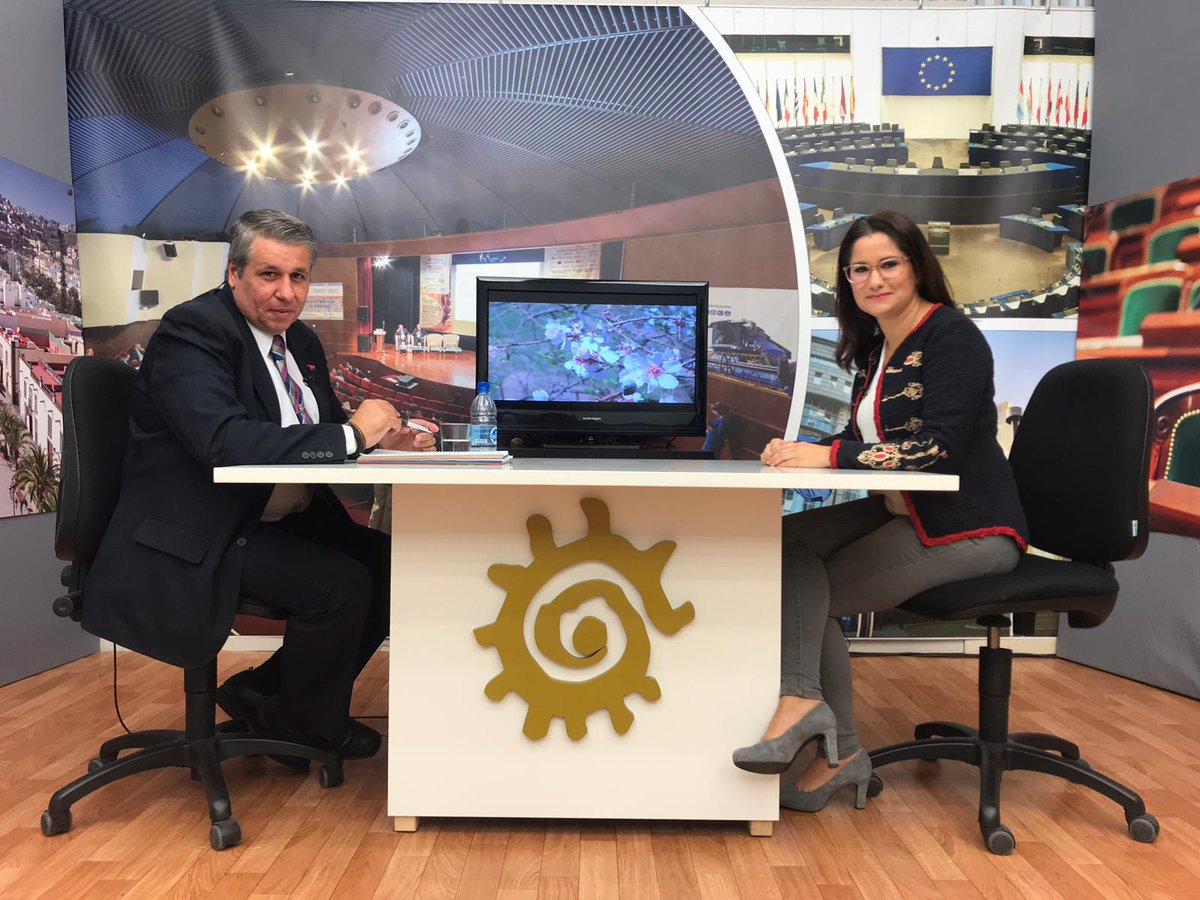 📺 Comieza la entrevista a nuestra consejera Aurora del Rosario en los estudios de <a href="/Canal4tvtelde/">Canal 4 Tv Telde</a> para repasar la actualidad social y política de #GranCanaria.
