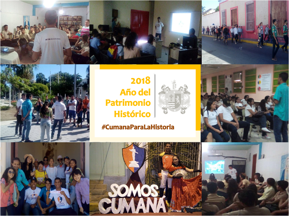SomosCumana's tweet photo. #Cierre2018 En 2018 declaramos el #AñoDelPatrimonioHistorico nos comprometimos con la defensa de nuestros elementos patrimoniales. Realizamos diversas actividades para fomentar el conocimiento y defensa del patrimonio de nuestra ciudad. #Cumaná https://t.co/5UqkCN5LEW