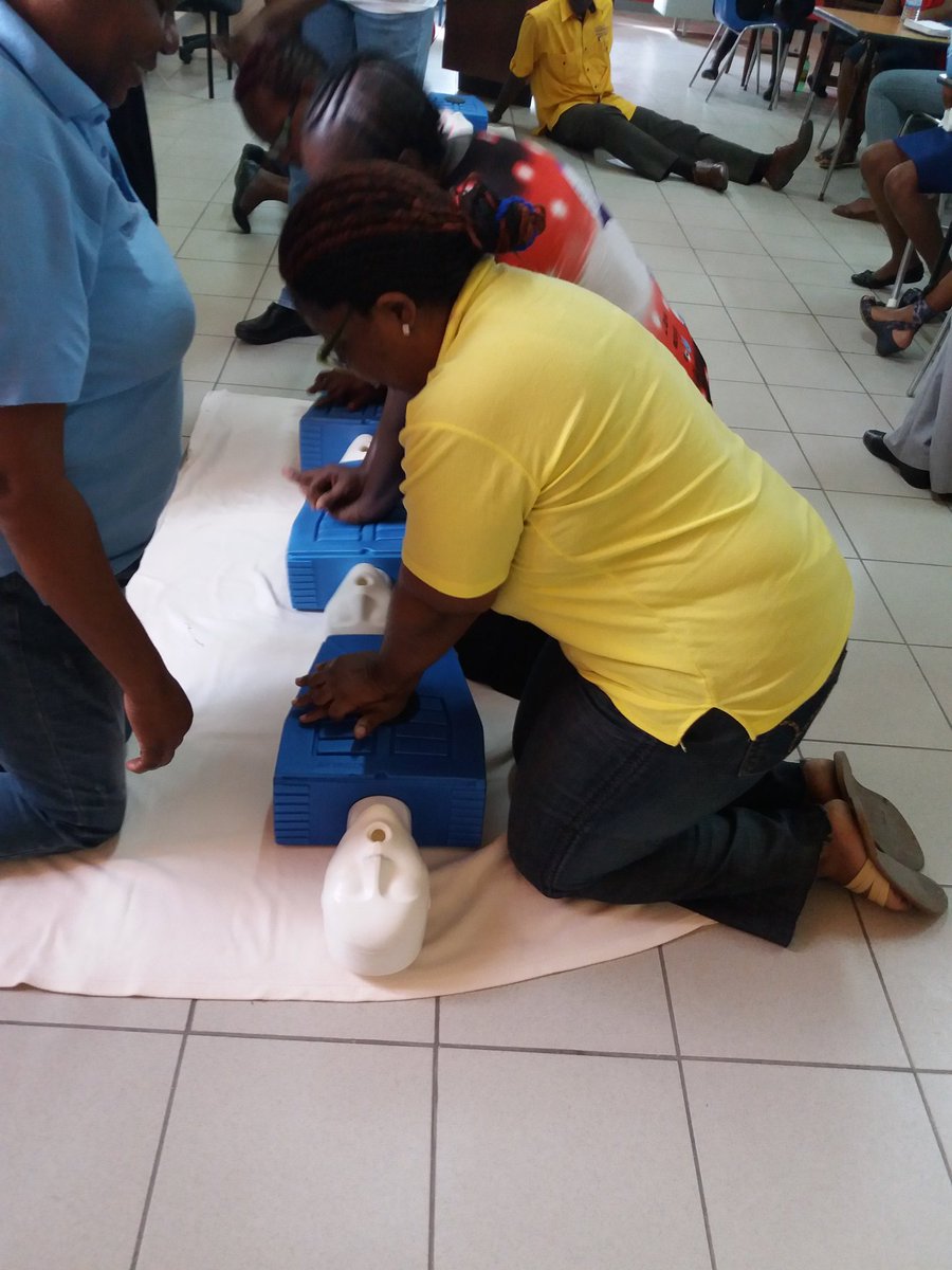 SDixonreg6's tweet photo. #TeamRegion6 ECPs demonstrating what they learned. First Aid training session @ECCJA @nickysaved @yvette_wilso @NORDA1 @NicoleM84363644 #12StandardsMatter https://t.co/RQBqXcmWEW