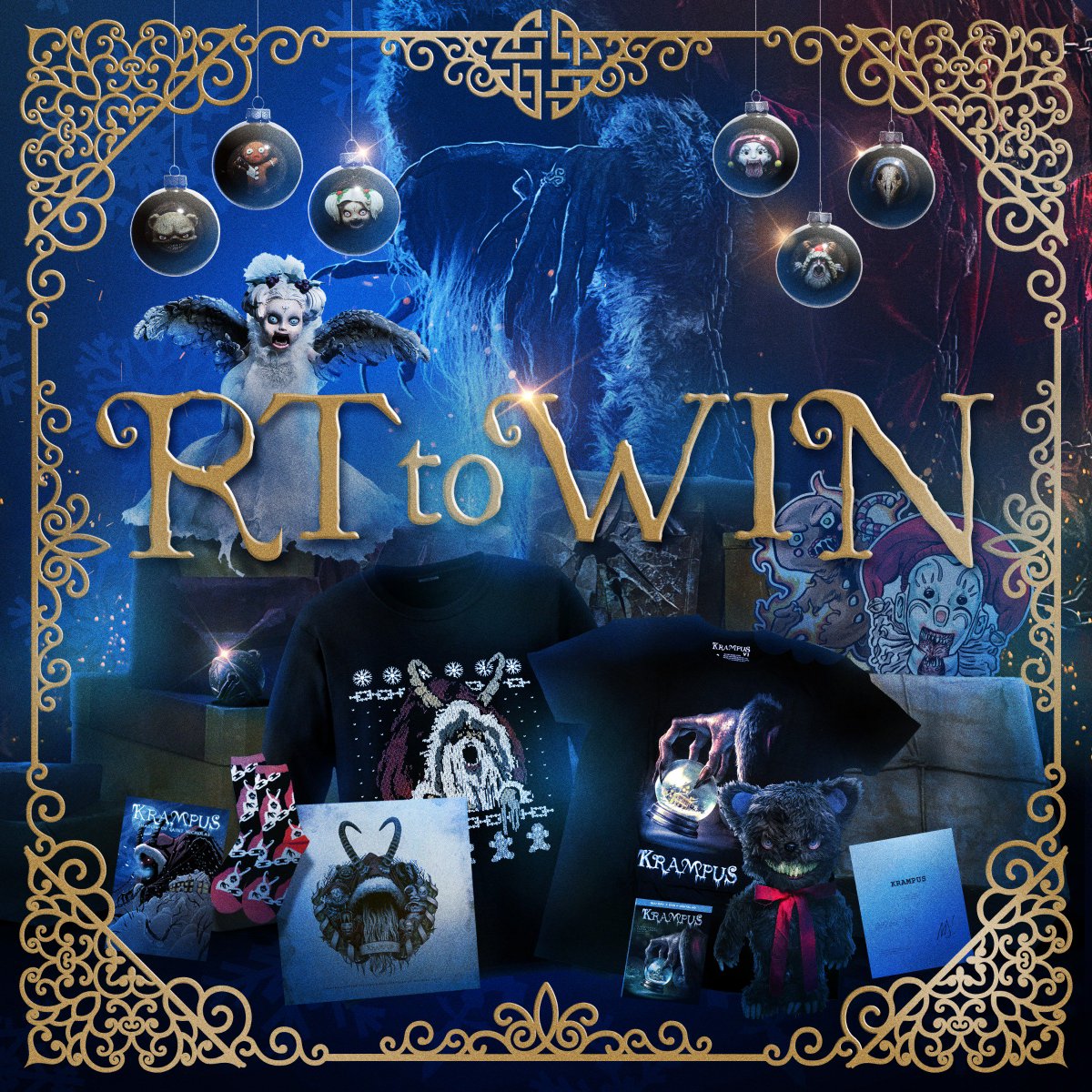 Legendary's tweet photo. Attention Krampus fans! Tis the season for gifts and swag. Retweet for your chance to win an amazing Krampus Prize pack!

Rules: https://t.co/DK7UKc4EZg 
#RTtoWin #RetweettoWin #KrampusGiveaway https://t.co/iOcrfHFwii