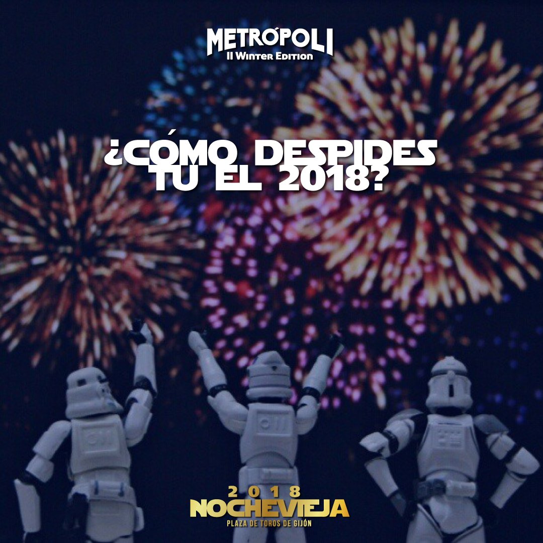 ¡¡QUEDAN 14 DÍAS!!
¿Aún no tienes plan para despedirte del 2018? Pues todavía estás a tiempo de venir a la Nochevieja de #MetrópoliGijón 🥳
🔴ÚLTIMAS ENTRADAS A LA VENTA🔴
Hazte ya con las tuyas en ➡metropoligijon.com⬅ y
  ➡universitygames.es⬅