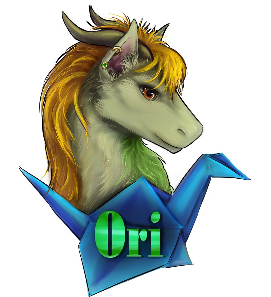 Badge for Origami-Dragon! #furry #dragon #conbadge