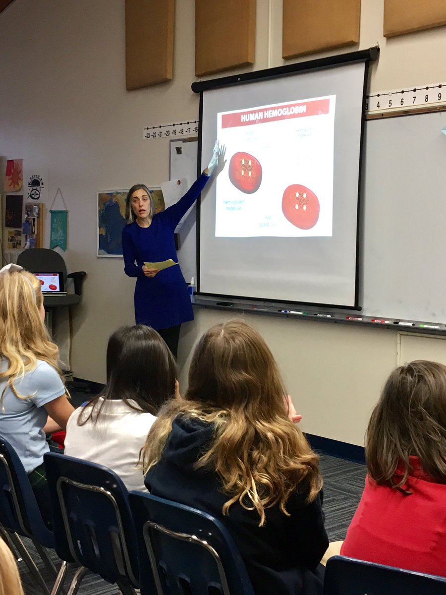 CGreeneCDS's tweet photo. Thanks to Dr. Rachel Raab for sharing her expertise on blood and blood disorders with our 6th graders.  A great addition to our study of the circulatory system! @carolinaday @MollieLammers #cdslearns https://t.co/PT8V2PECps