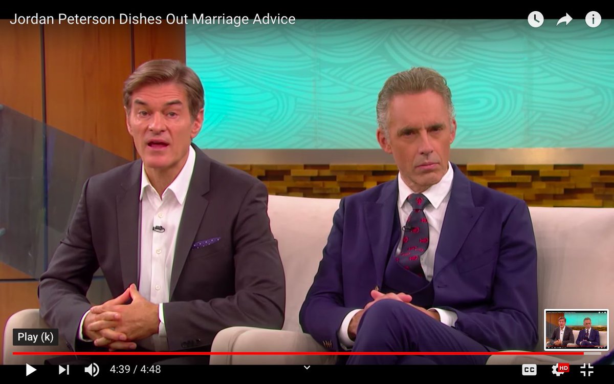 🌯 on Twitter: "Dr. Oz meets JBP — Jordan Dishes Out Marriage Advice via @YouTube"