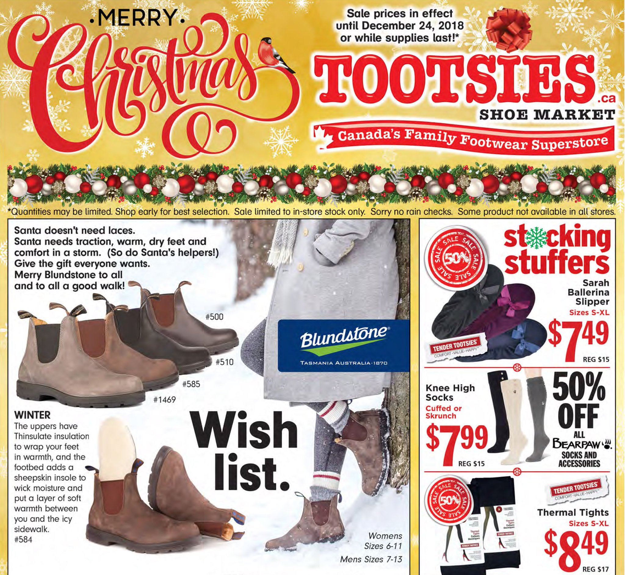 Stone Road Mall on Twitter "Tootsies December 17 December 24 Current