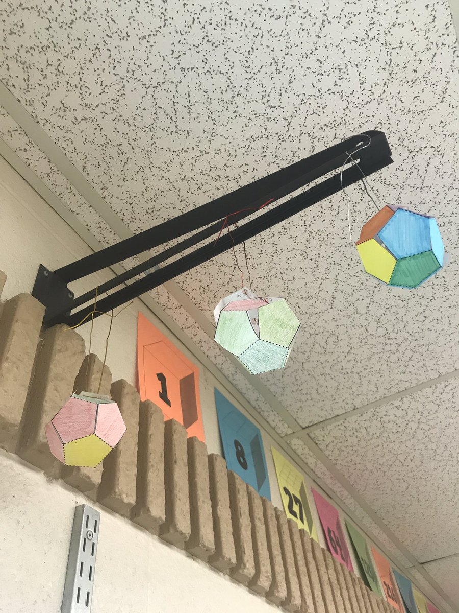 msbaileybrh's tweet image. 🎼 Deck the halls with polyhedra... falalalalalalaaaa 🎶 Using #pullupnets to construct Platonic Solids in grade 8 @BrantHillsPS