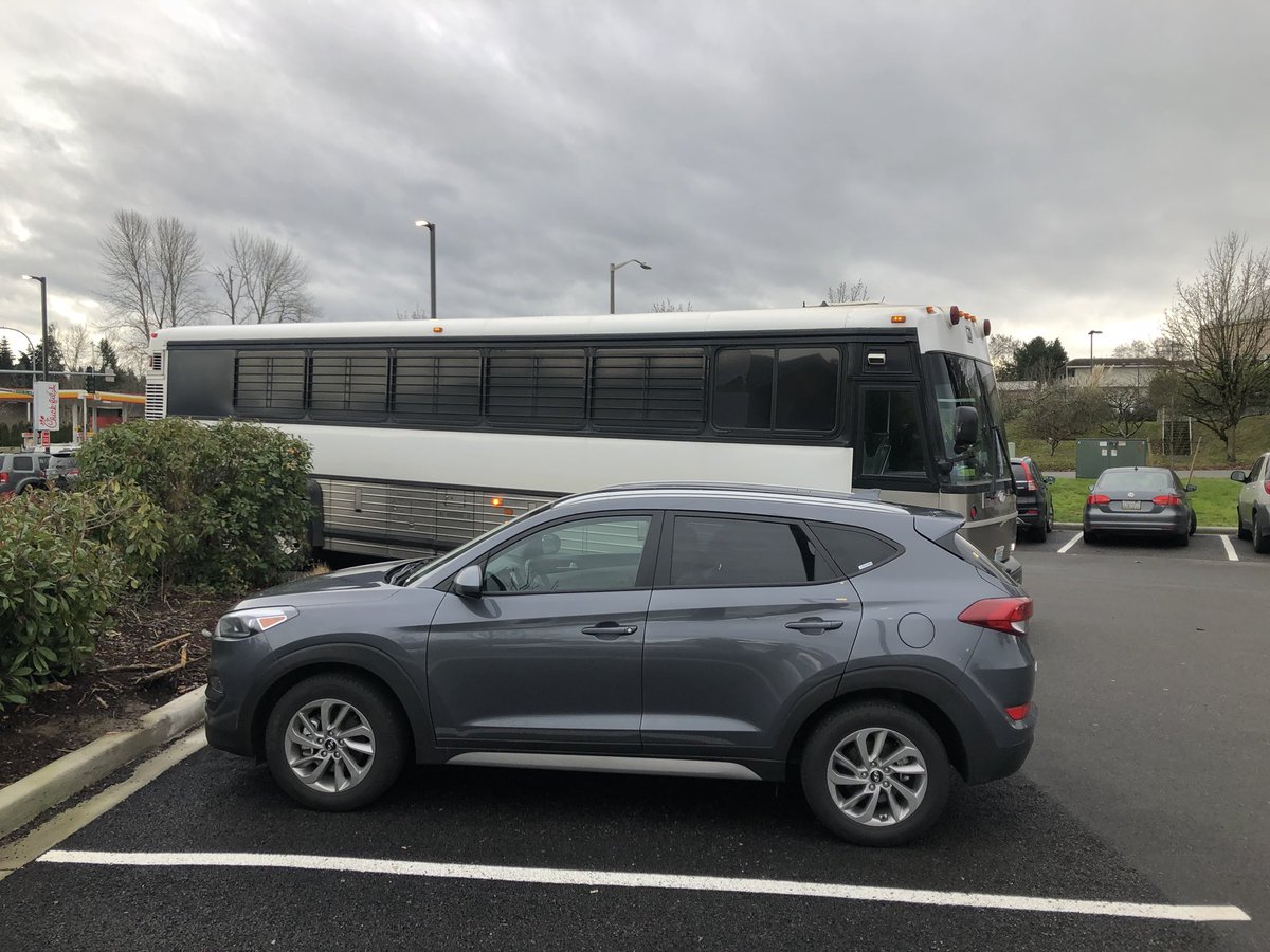 Bad: riding on the prison bus
Worse: bus stops at Chick Fil A and you don’t get any chicken