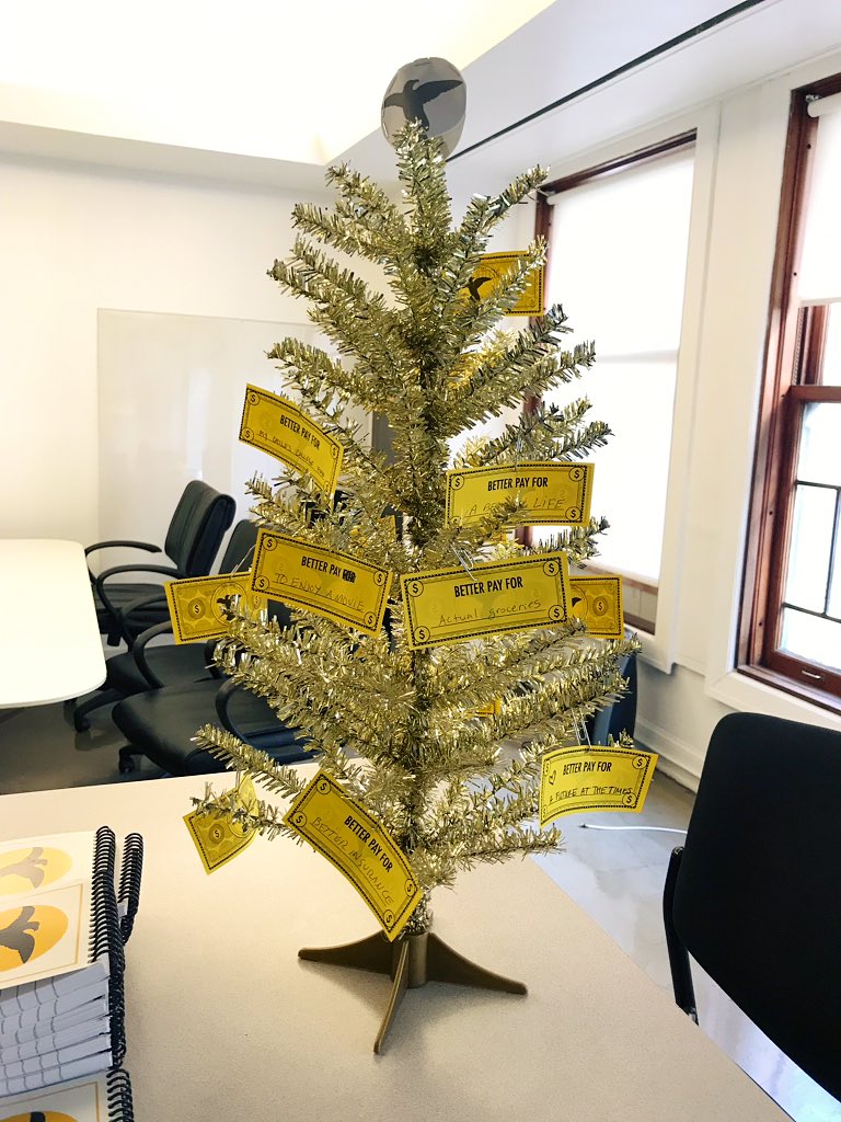 latguild's tweet photo. What other extravagant things are our @latimes and Times Community News journalists wishing for in our first newsroom contract? Enough money to buy groceries. To save for college. To quit their second jobs. #strongcontract #strongnewsroom https://t.co/HwopDjbXvb