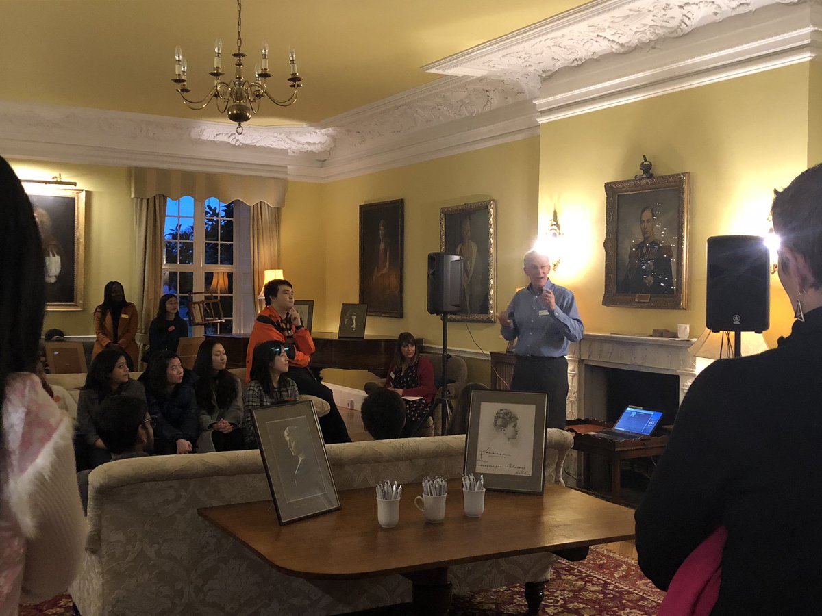 Pictionary at #CLchristmas is getting heated! After being welcomed by our Principal, Ed Newell, students spent time getting to know each other w/TrustLab co-founder <a href="/DebbieLDanon/">Debbie</a> who will explore our theme ‘Identities &amp; Cosmopolitanism’ with participants tomorrow. #CLidentities