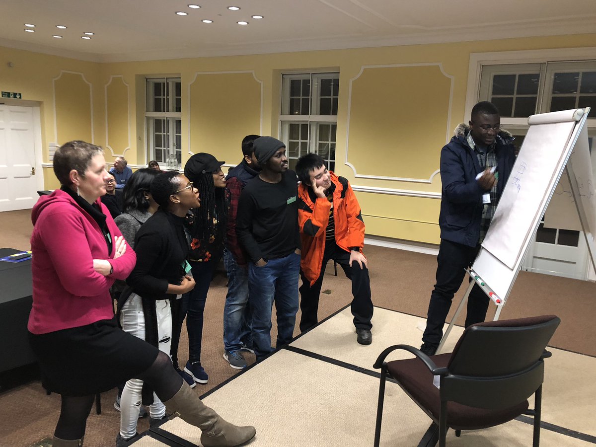 CumberlandLodge's tweet photo. Pictionary at #CLchristmas is getting heated! After being welcomed by our Principal, Ed Newell, students spent time getting to know each other w/TrustLab co-founder @DebbieLDanon who will explore our theme ‘Identities &amp; Cosmopolitanism’ with participants tomorrow. #CLidentities https://t.co/TTOv9pB3yr