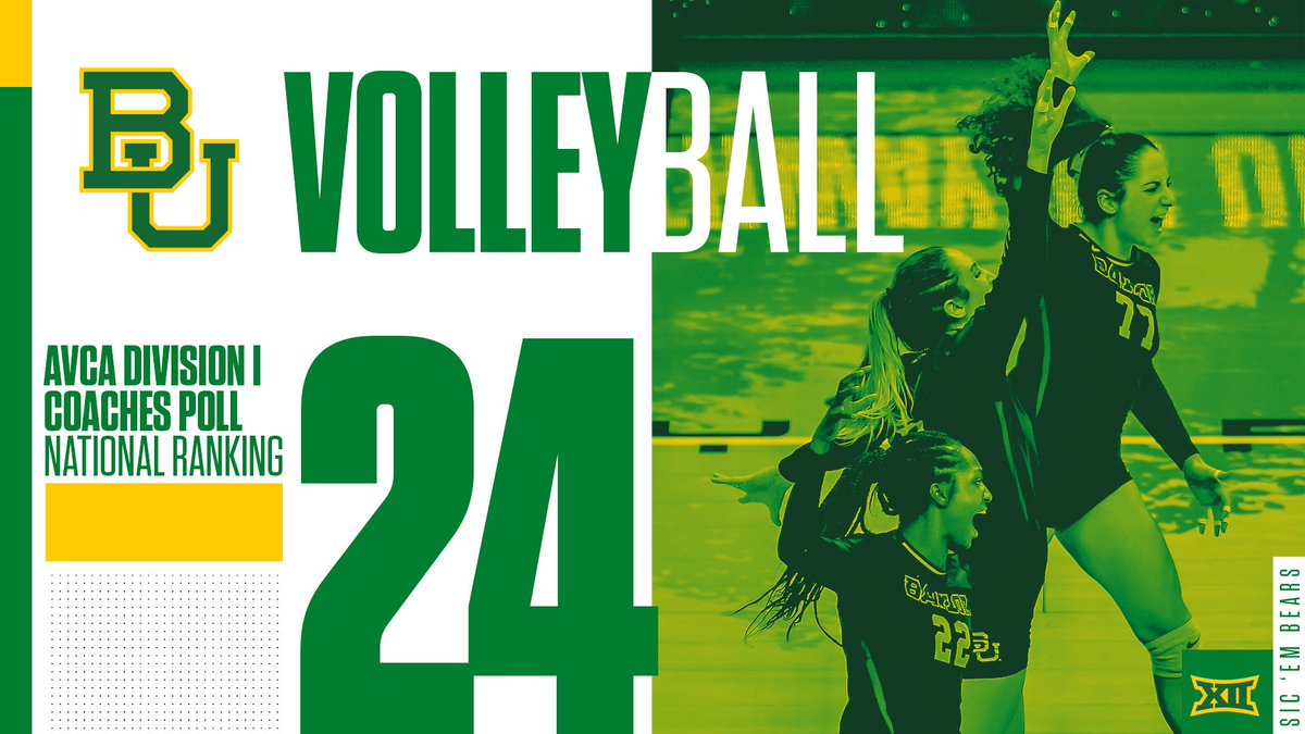 For the 4⃣th time in program history, the Bears are a top-25 team in the final <a href="/AVCAVolleyball/">AVCA</a> Coaches Poll of the season! 🏐 #SicEm 

📝 baylorbears.com/news/2018/12/1…